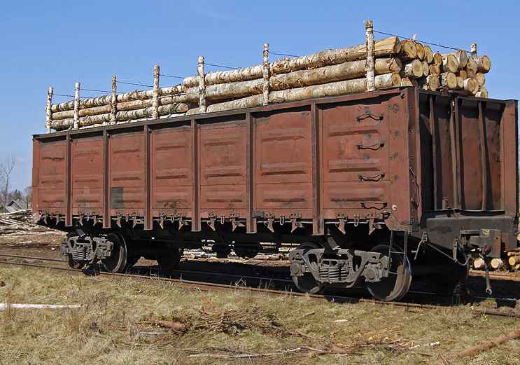 Перевозка ЛЕСА вагонами из Мосальска в Рязань